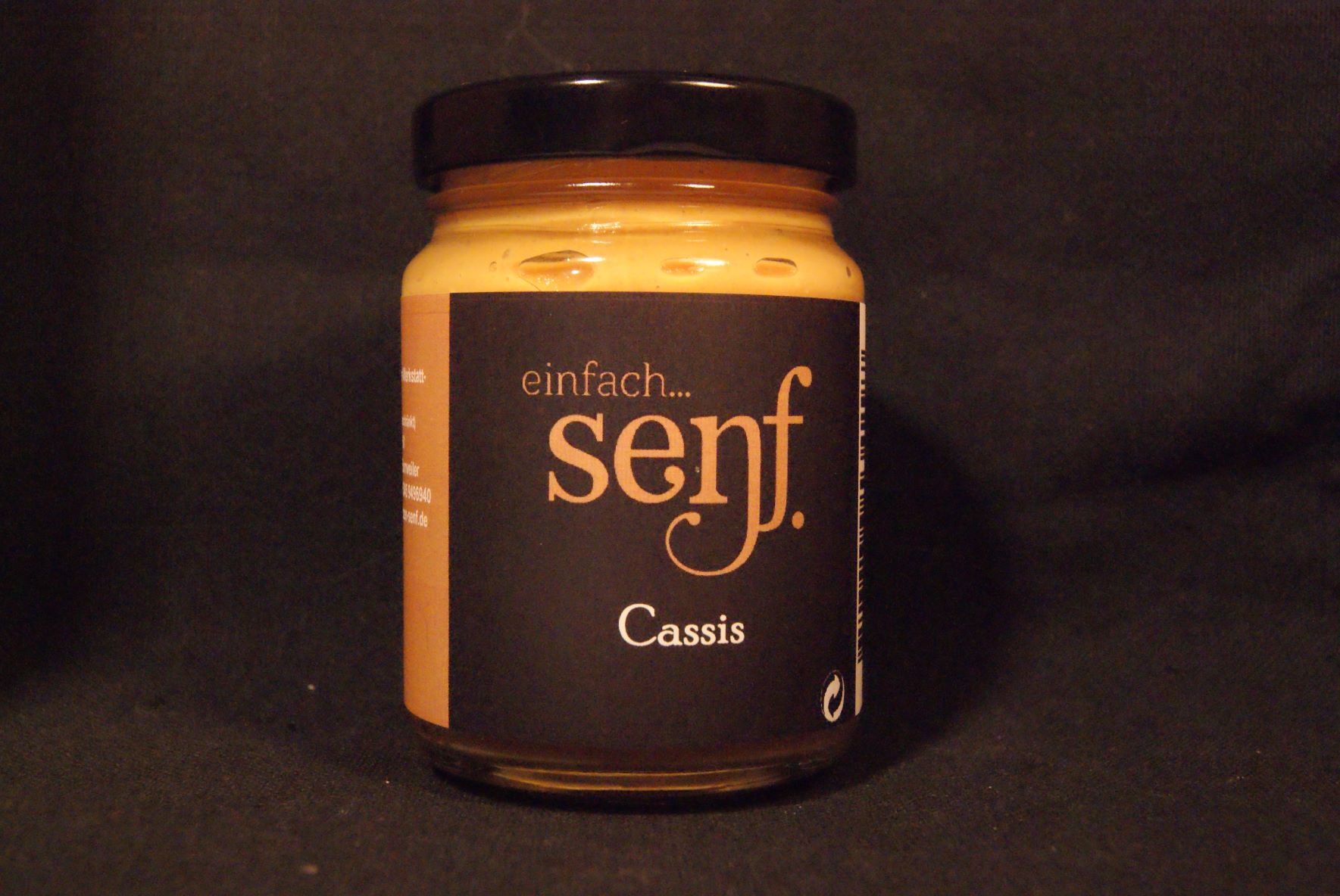 Cassis-Senf, fein
